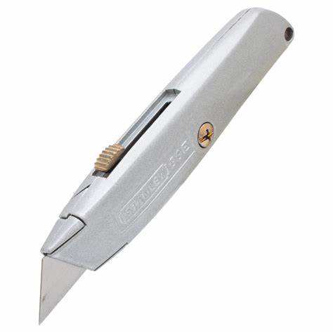 Stanley Safety Knife with Straight Blade, Retractable
