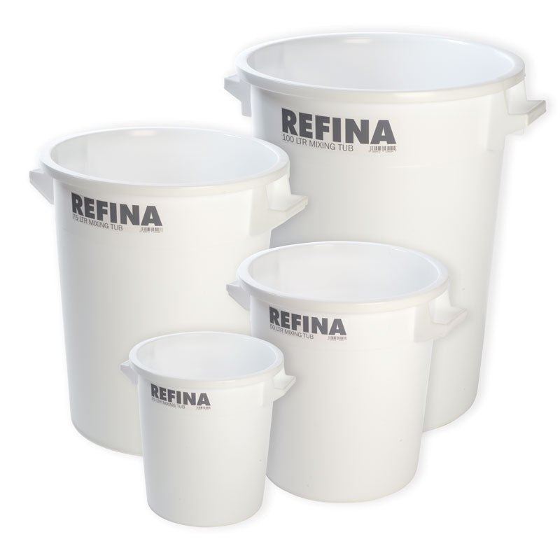 Refina White Mixing Tubs - The Drylining Depot