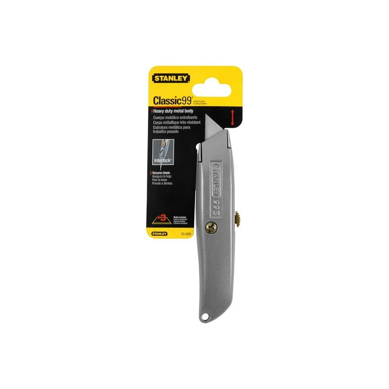 Stanley Safety Knife with Straight Blade, Retractable