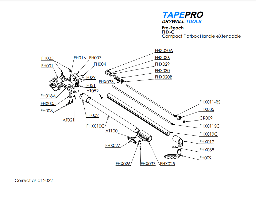 Tapepro - Pro-Reach Flat Box Handle - The Drylining Depot