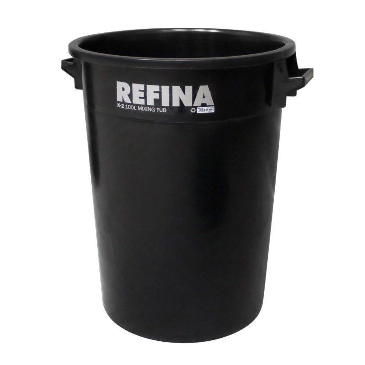 Refina X-2 plastic mixing tub 100L black (321043) - The Drylining Depot