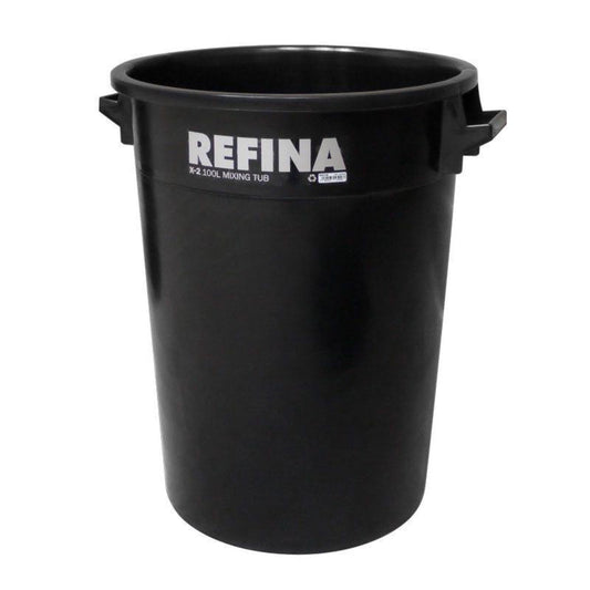Refina X-2 plastic mixing tub 100L black (321043) - The Drylining Depot