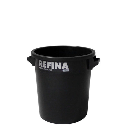 Refina X-2 plastic mixing tub 35L black (321040) - The Drylining Depot