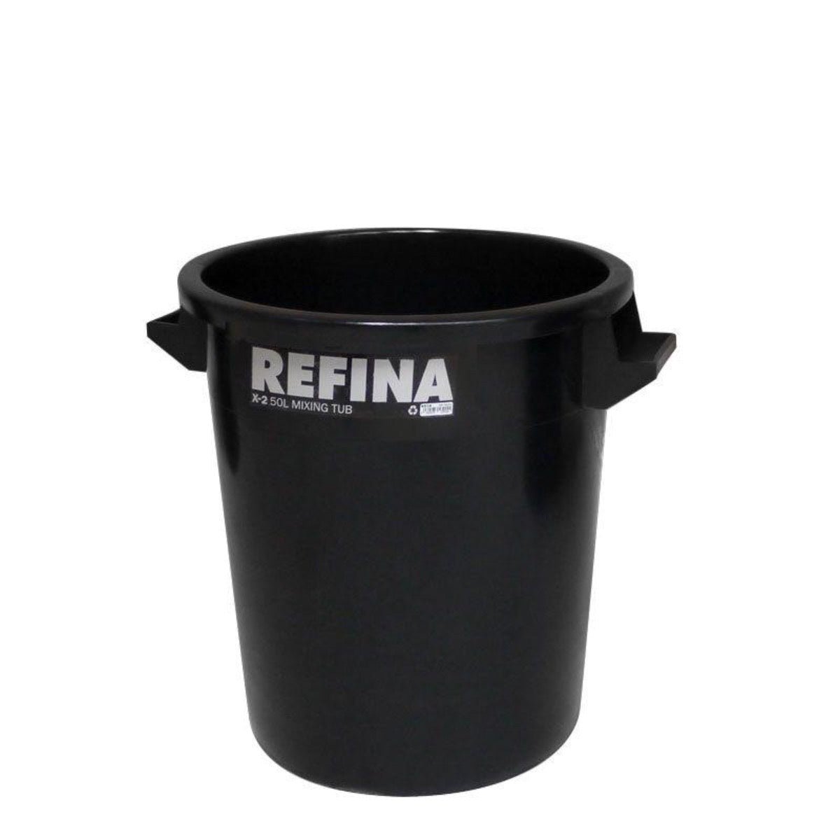 Refina X-2 plastic mixing tub 50L black (321041) - The Drylining Depot