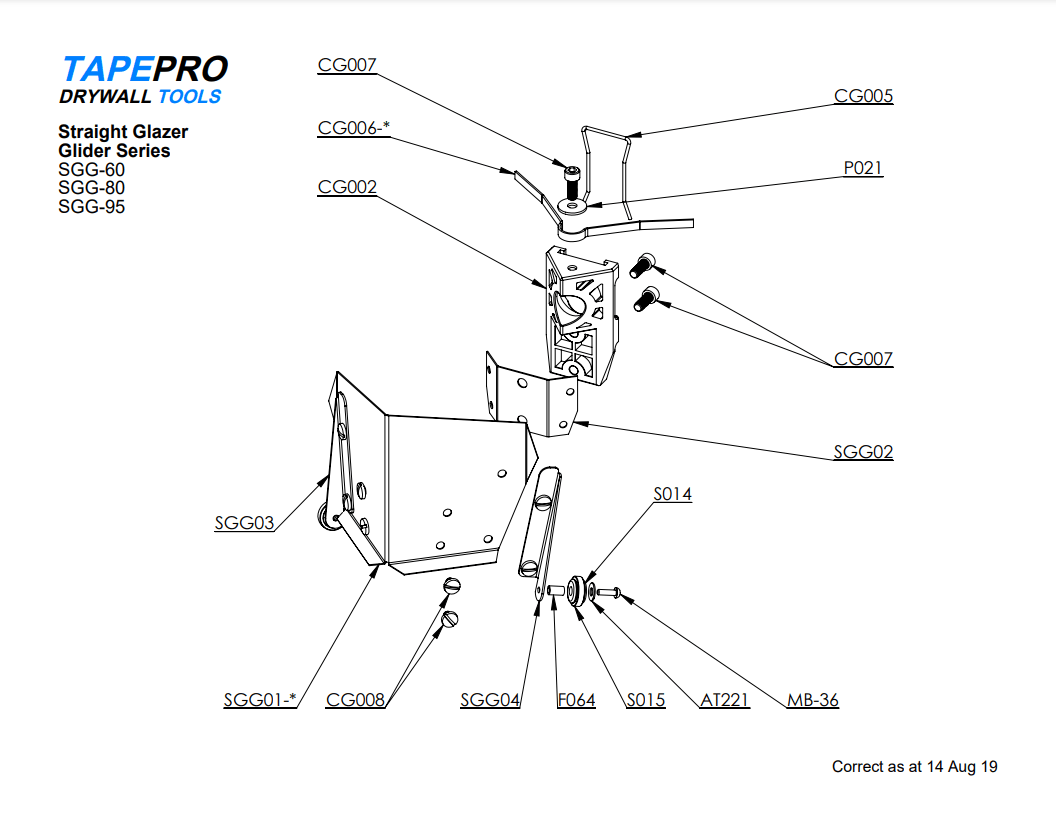Tapepro - Straight Glazer Glider - The Drylining Depot